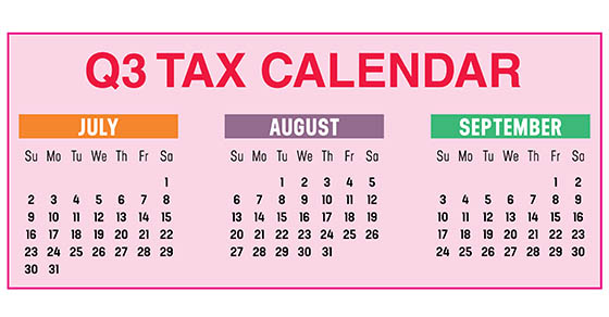 2023 Q3 tax calendar: Key deadlines for businesses and other employers